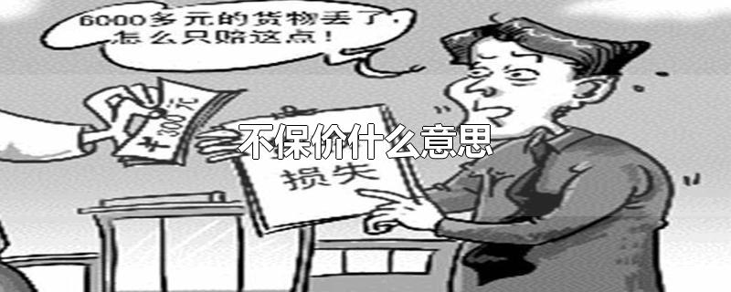 不保价什么意思(不保价会丢吗)